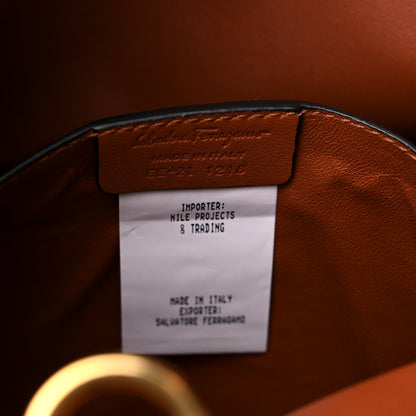 Salvatore Ferragamo Calfskin Gancini Trifolio Tote Bag Siena Tan 7 of 11