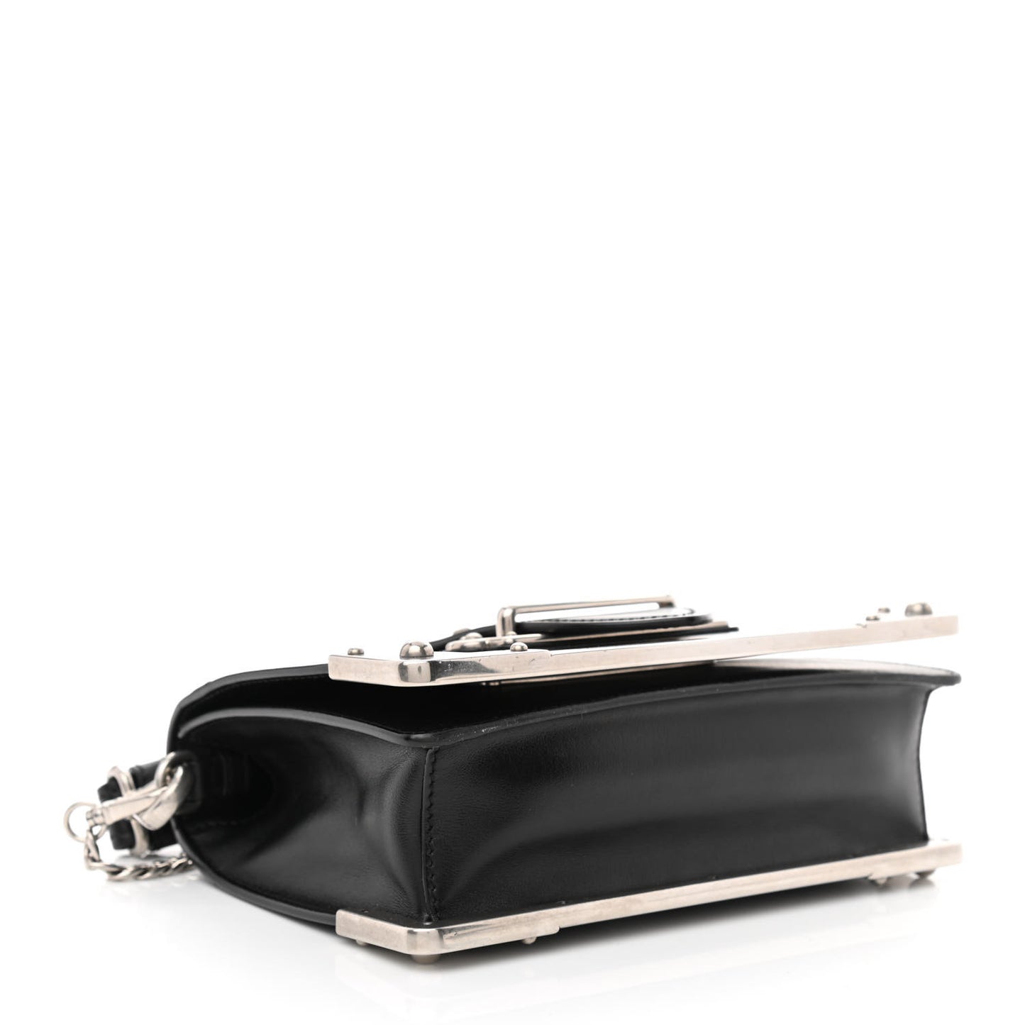 Spazzolato Soft Calfskin Cahier Bag Black