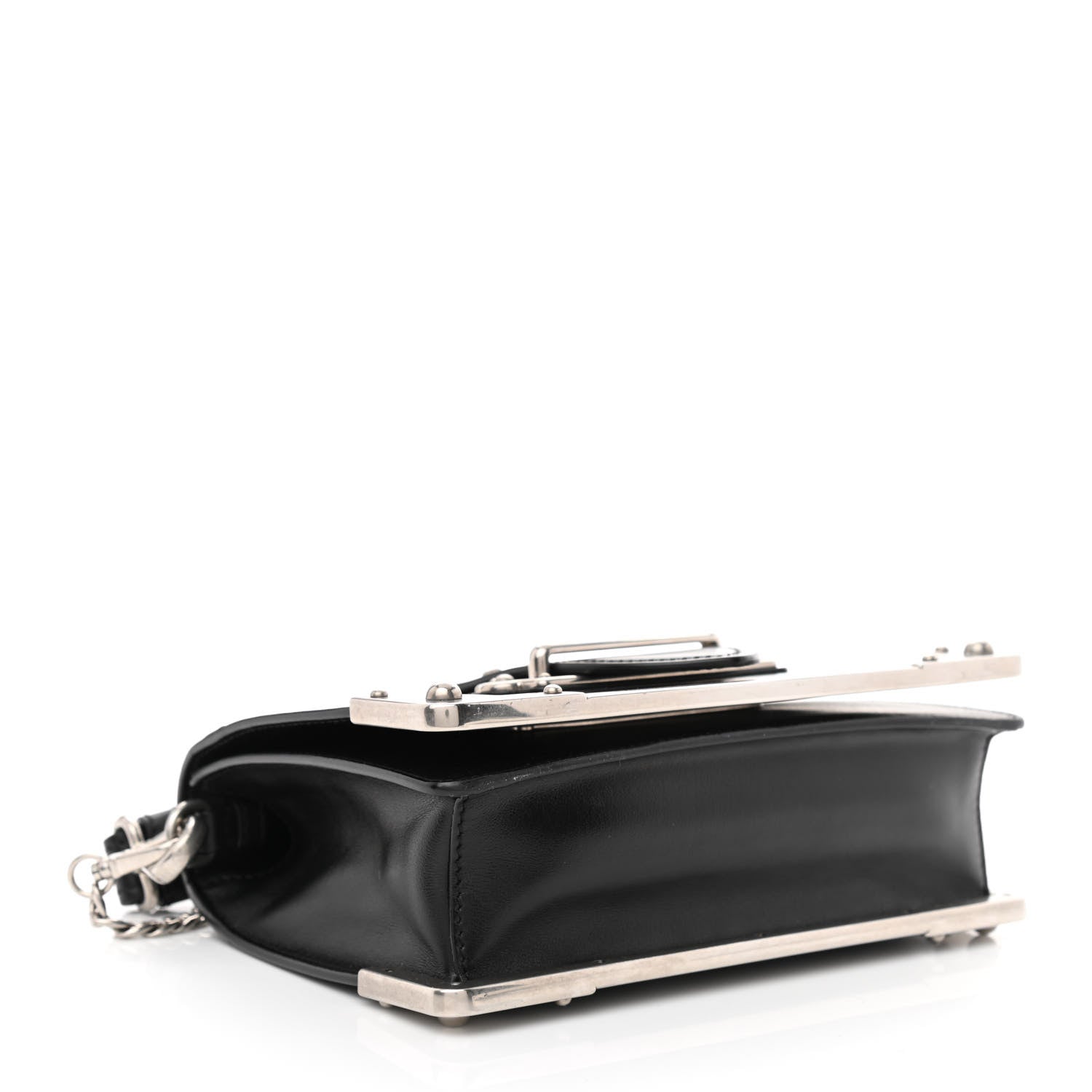 Prada Spazzolato Soft Calfskin Cahier Bag Black 4 of 10