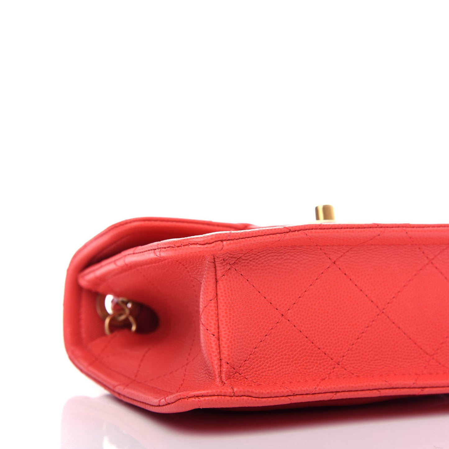 Caviar Quilted Mini Sweet Classic Flap Red