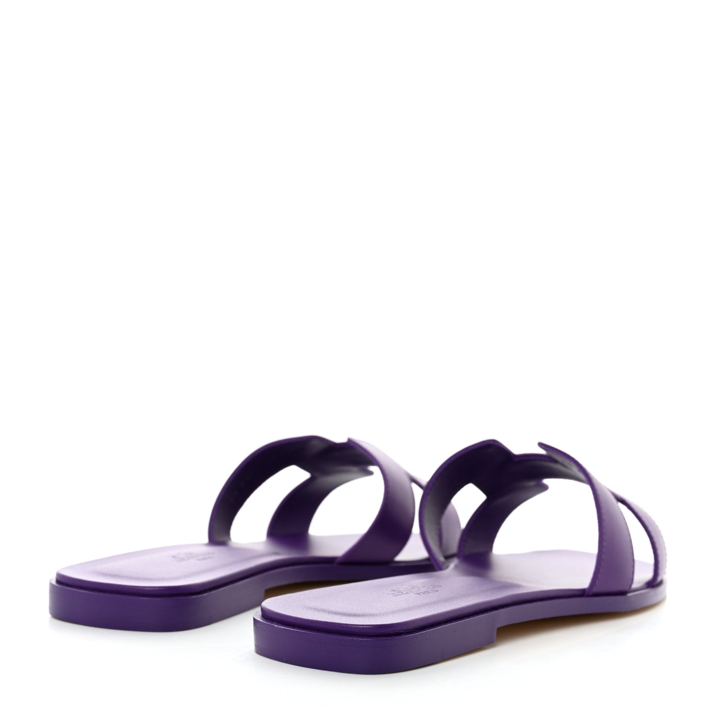 Calfskin Oran Sandals 40.5 Violet Majorette