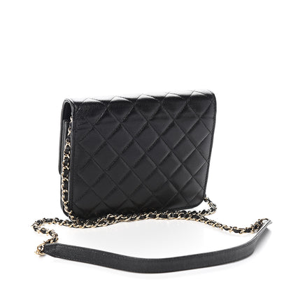 Chanel Caviar Quilted Square Wallet On Chain WOC Black 2 of 11