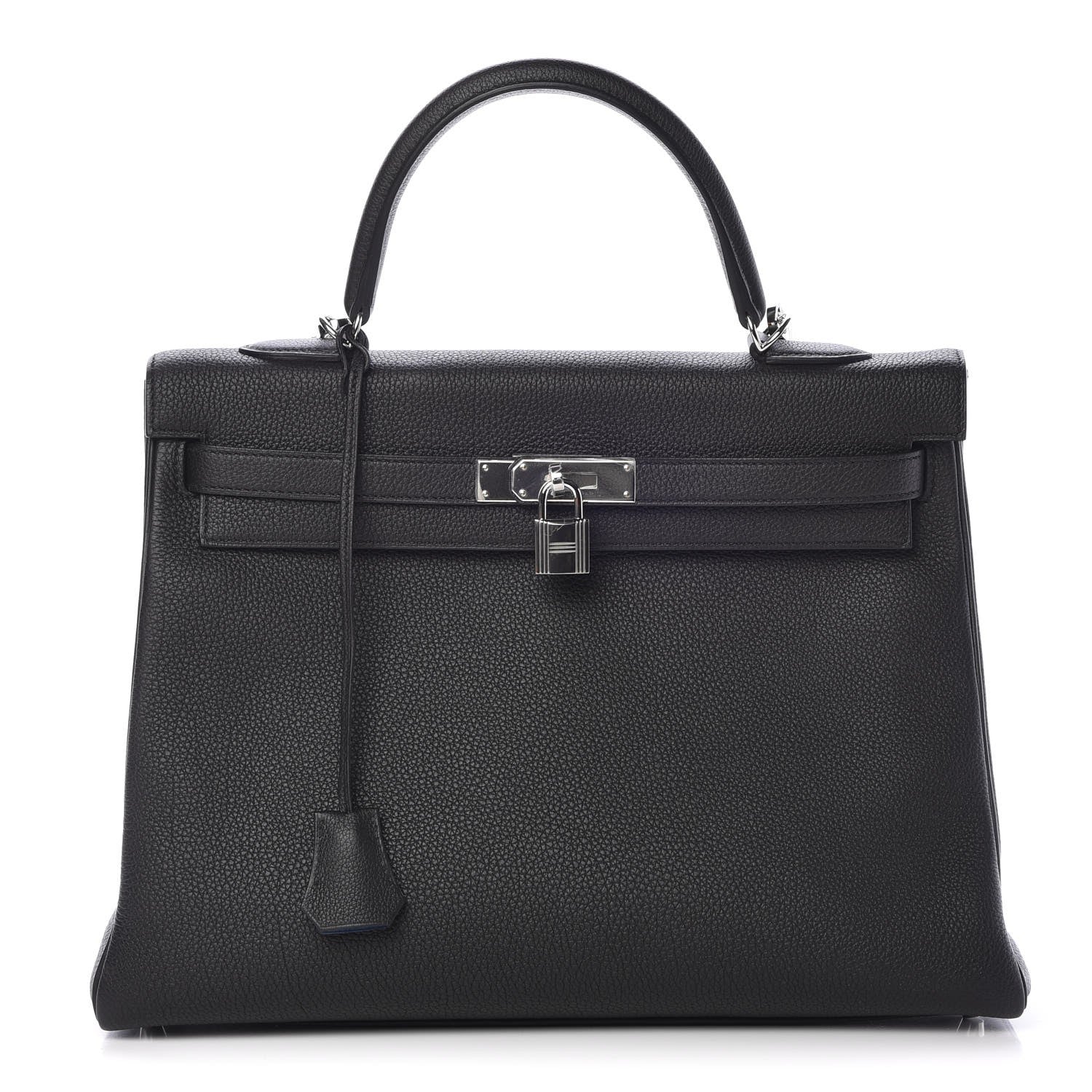 Hermes Togo Verso Kelly Retourne 35 Black Bleu Agate 1 of 40