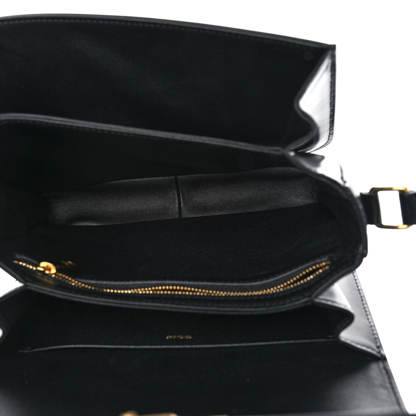 Shiny Calfskin Medium Triomphe Black