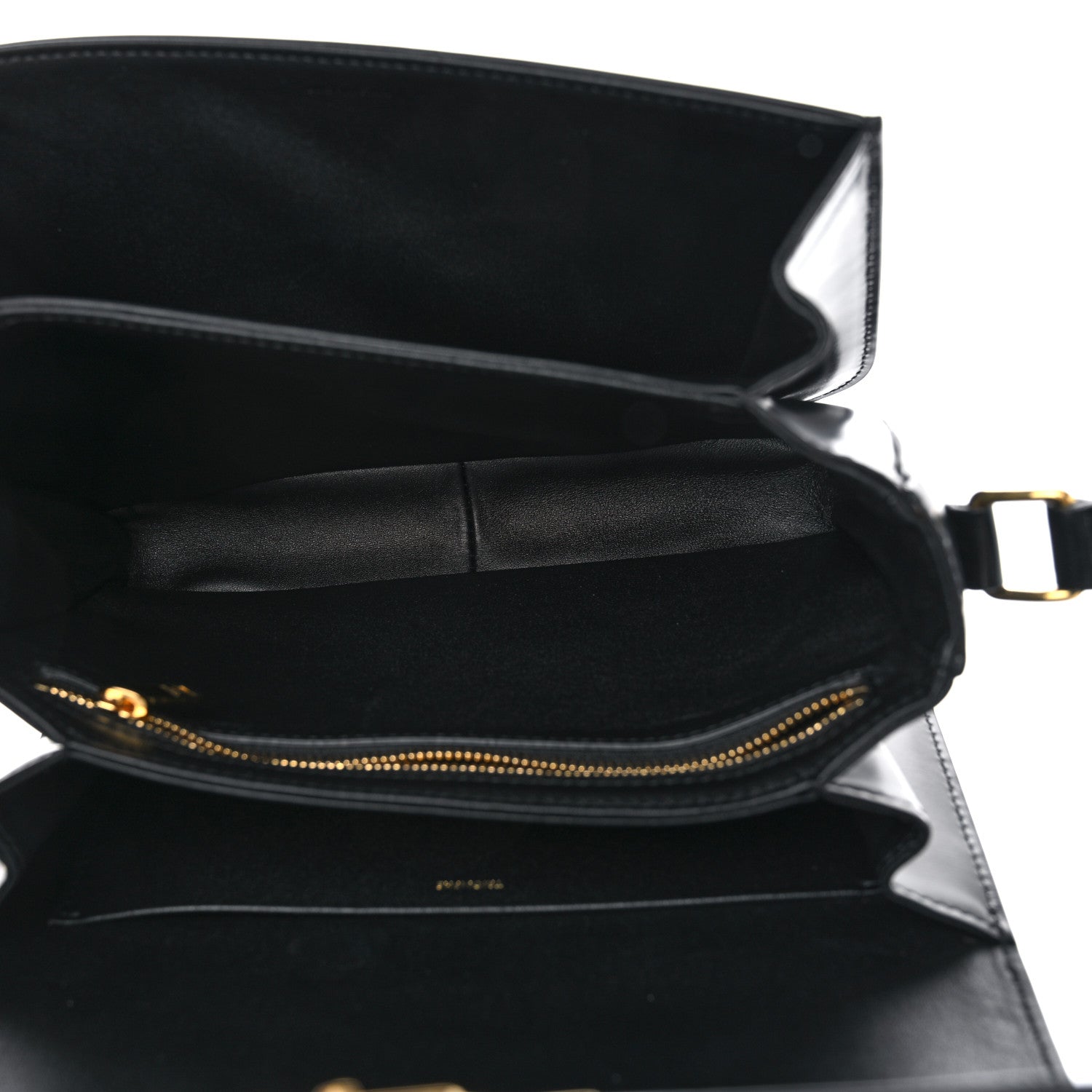 Celine Shiny Calfskin Medium Triomphe Black 5 of 10