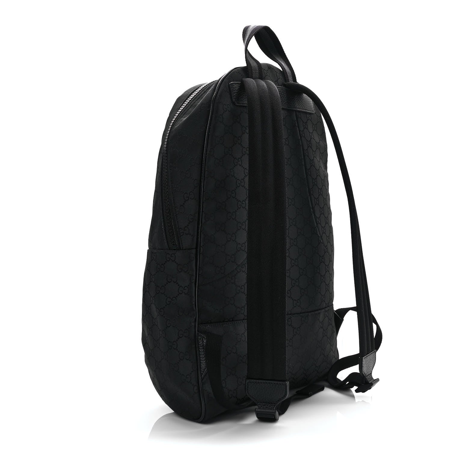 Gucci Nylon Monogram Slim Backpack Black 3 of 8