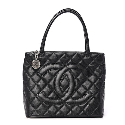 Chanel Caviar Quilted Medallion Tote Black 1 of 8