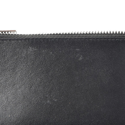 Saint Laurent Calfskin Moujik Patch Fragments Zip Pouch Card Holder Black 11 of 11