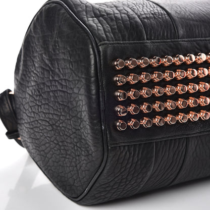 Alexander Wang Pebbled Lambskin Rocco Black Rose Gold Hardware 15 of 15