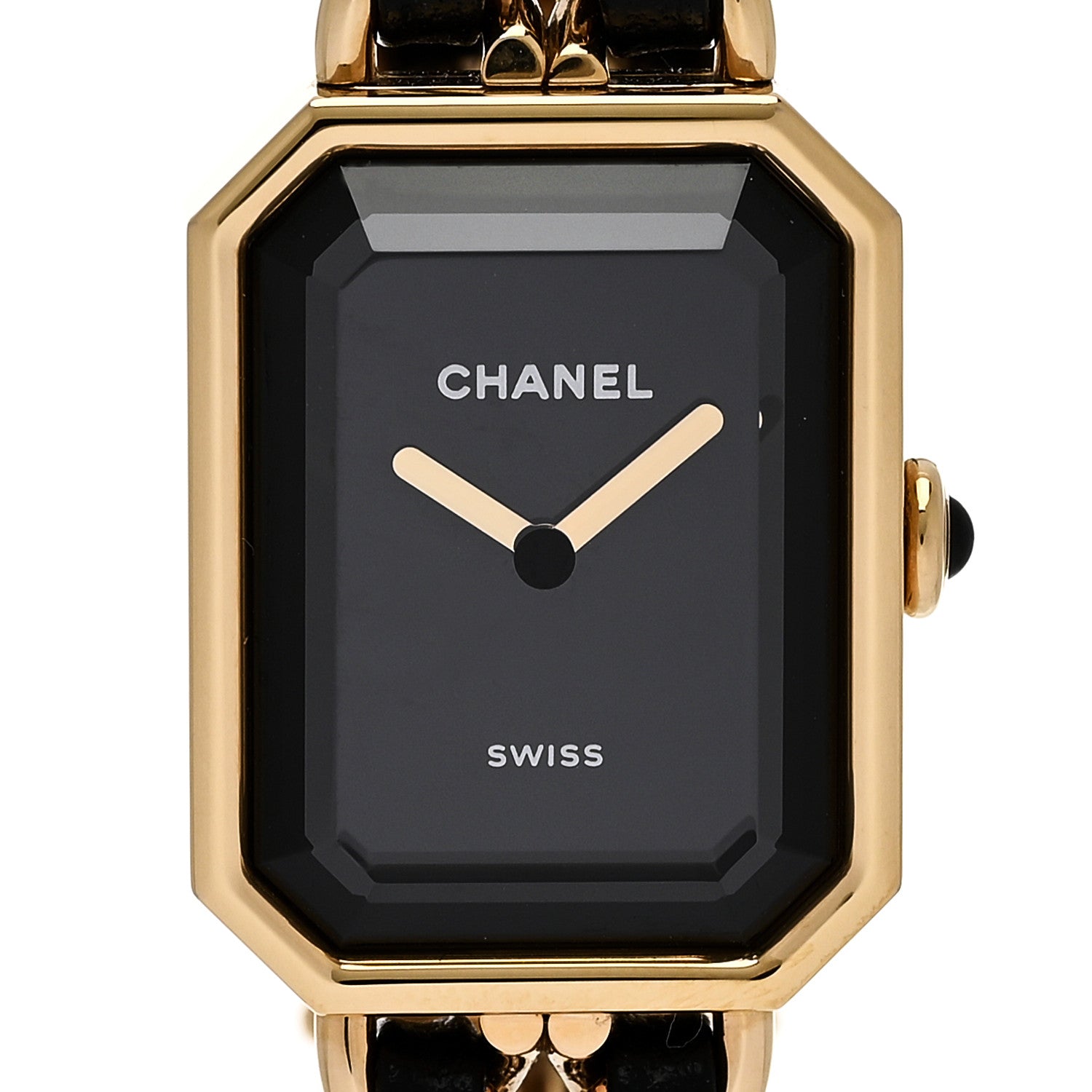 Chanel Stainless Steel Lambskin 20mm Chain Premiere Quartz Watch Gold XL 5 of 9