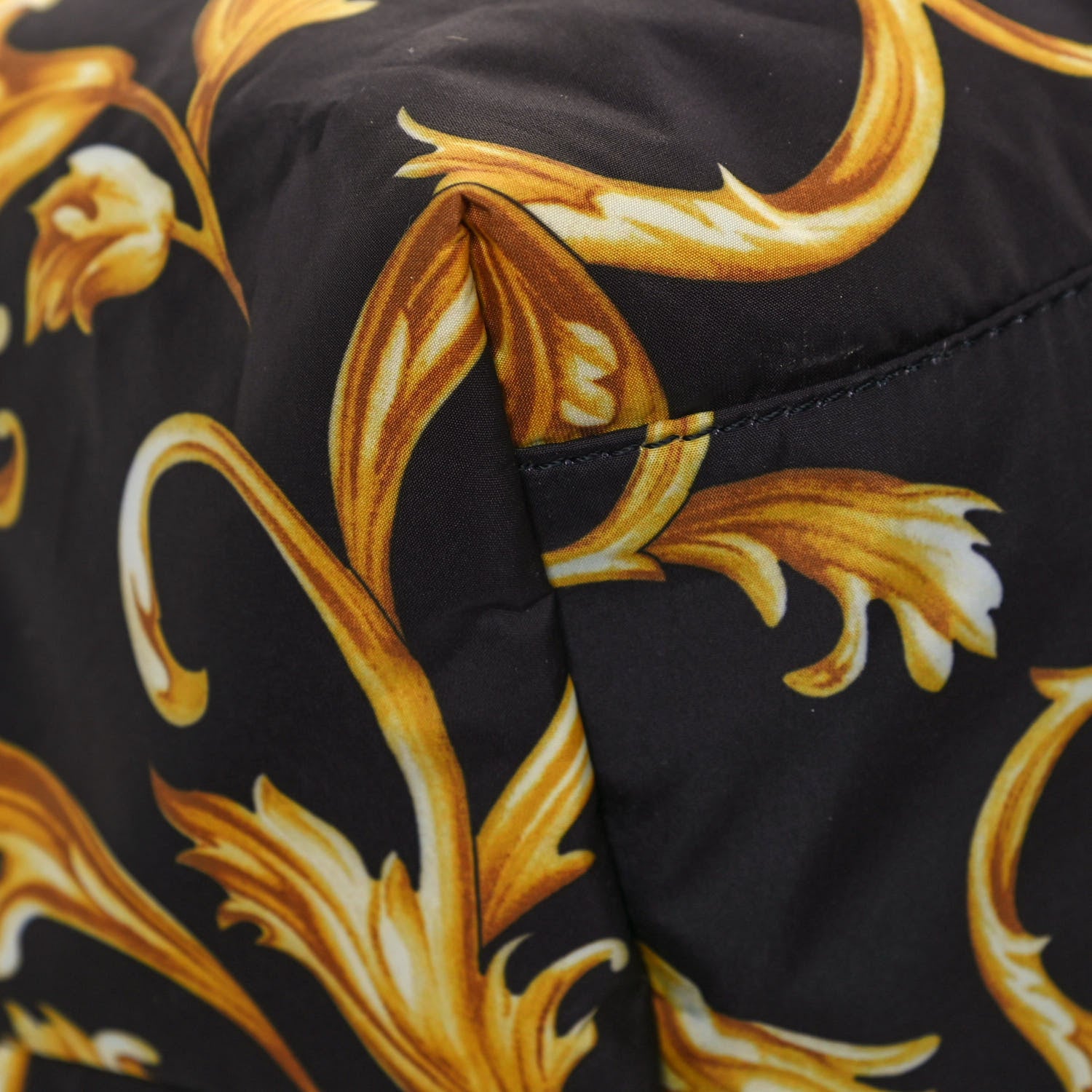 Versace Nylon Baroque Print Tote Black 8 of 11