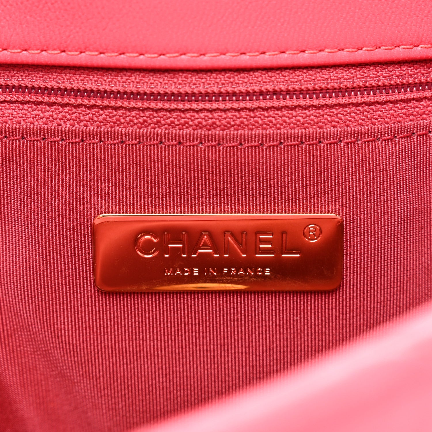 Chanel Goatskin Quilted Medium Chanel 19 Flap Pink 7 of 10