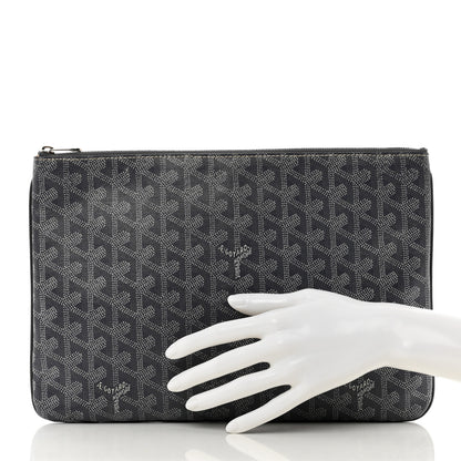 Goyard Goyardine Senat Pochette MM Grey 2 of 6