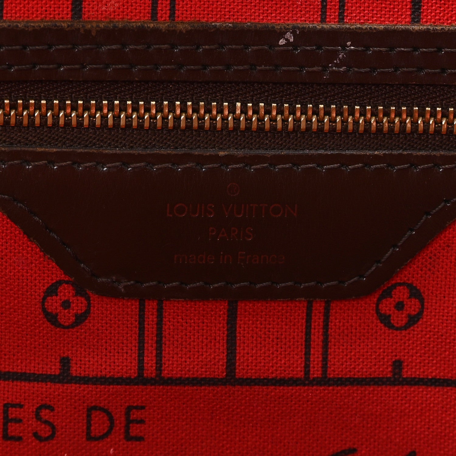 Louis Vuitton Damier Ebene Neverfull MM 6 of 12