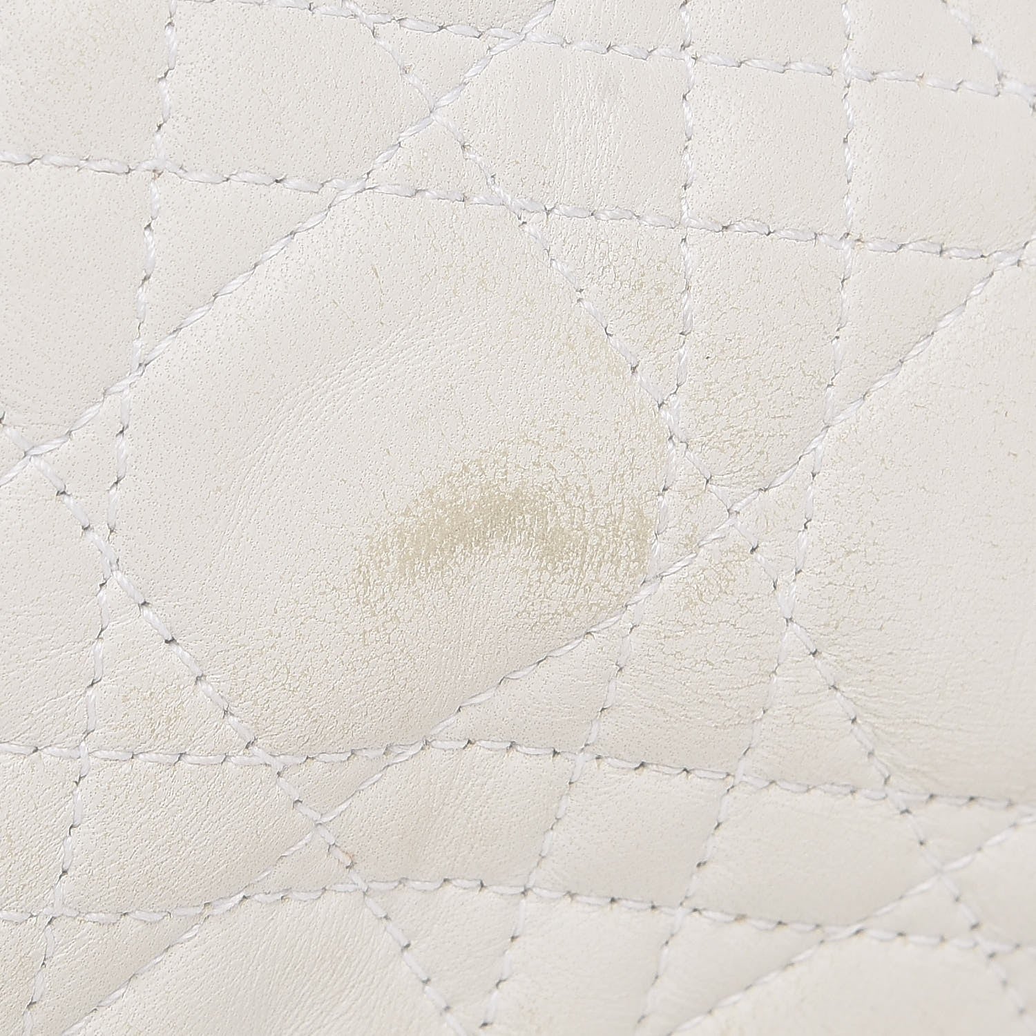Christian Dior Lambskin Cannage Medium Lady Dior White 22 of 23