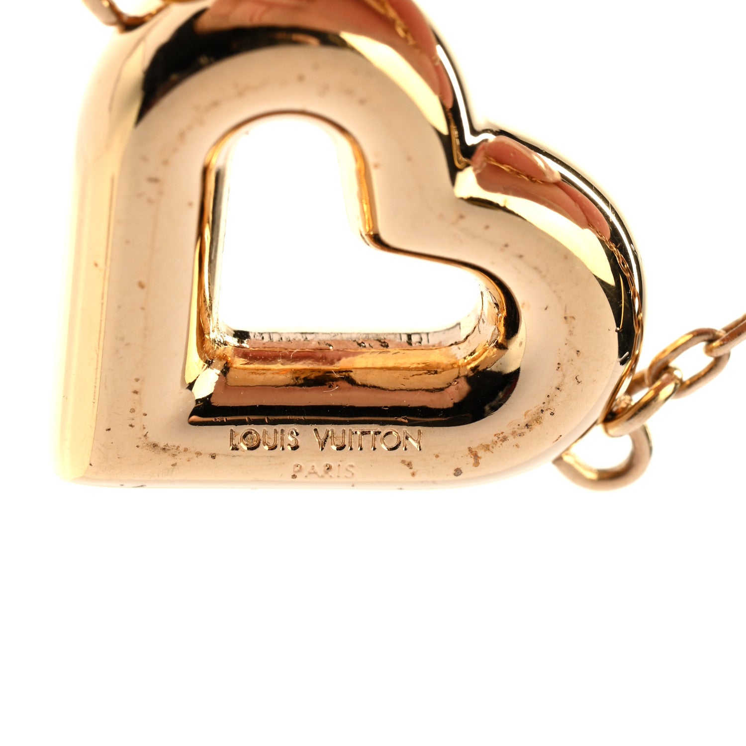 Louis Vuitton Metal LV And Me Heart Bracelet Gold 4 of 5