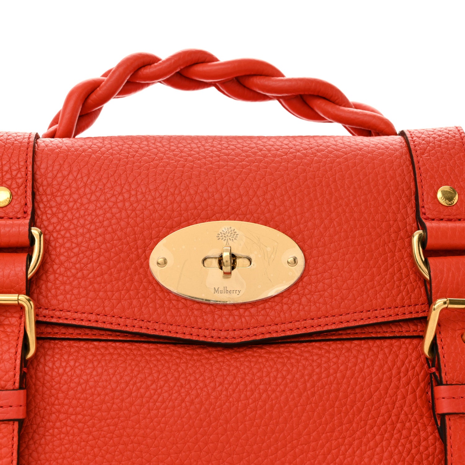 Mulberry Heavy Grain Medium Alexa Coral Orange 7 of 9