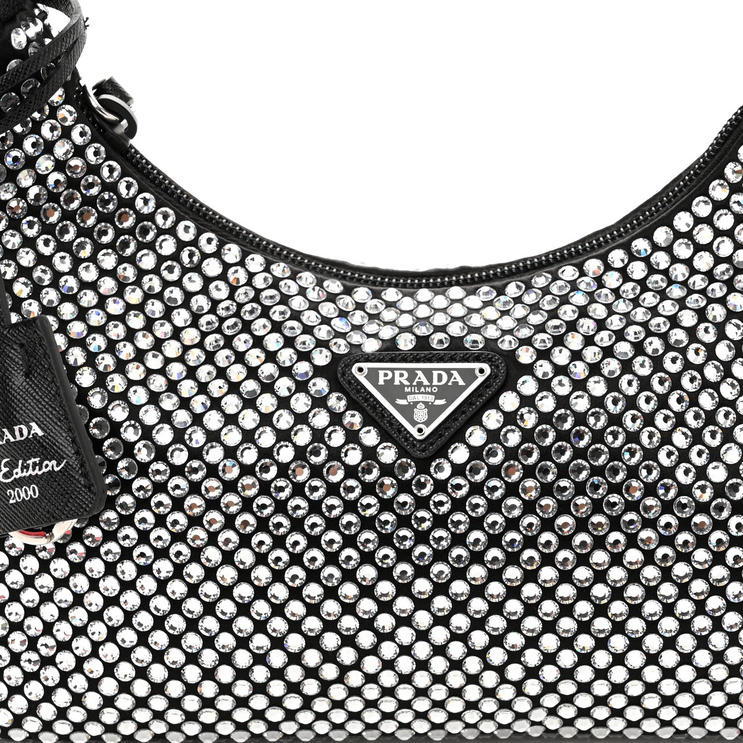 Prada Satin Crystal Mini Re-Edition 2000 Bag Cristal 8 of 10