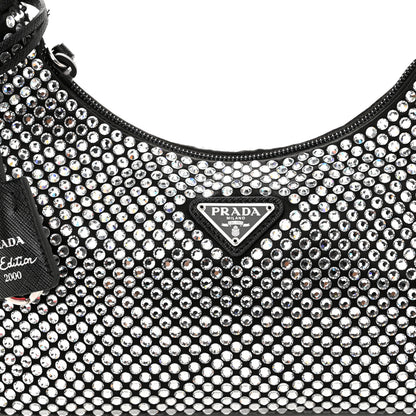 Prada Satin Crystal Mini Re-Edition 2000 Bag Cristal 8 of 10