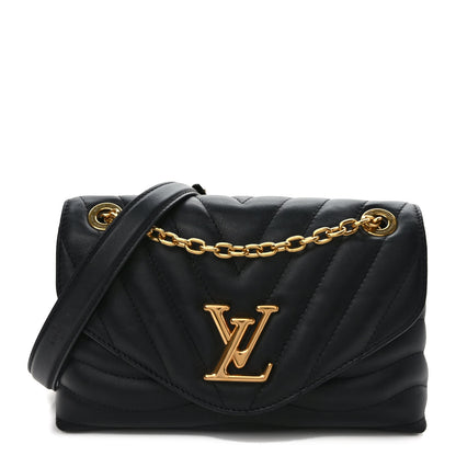 Louis Vuitton Calfskin LV New Wave Chain Bag Black 1 of 12