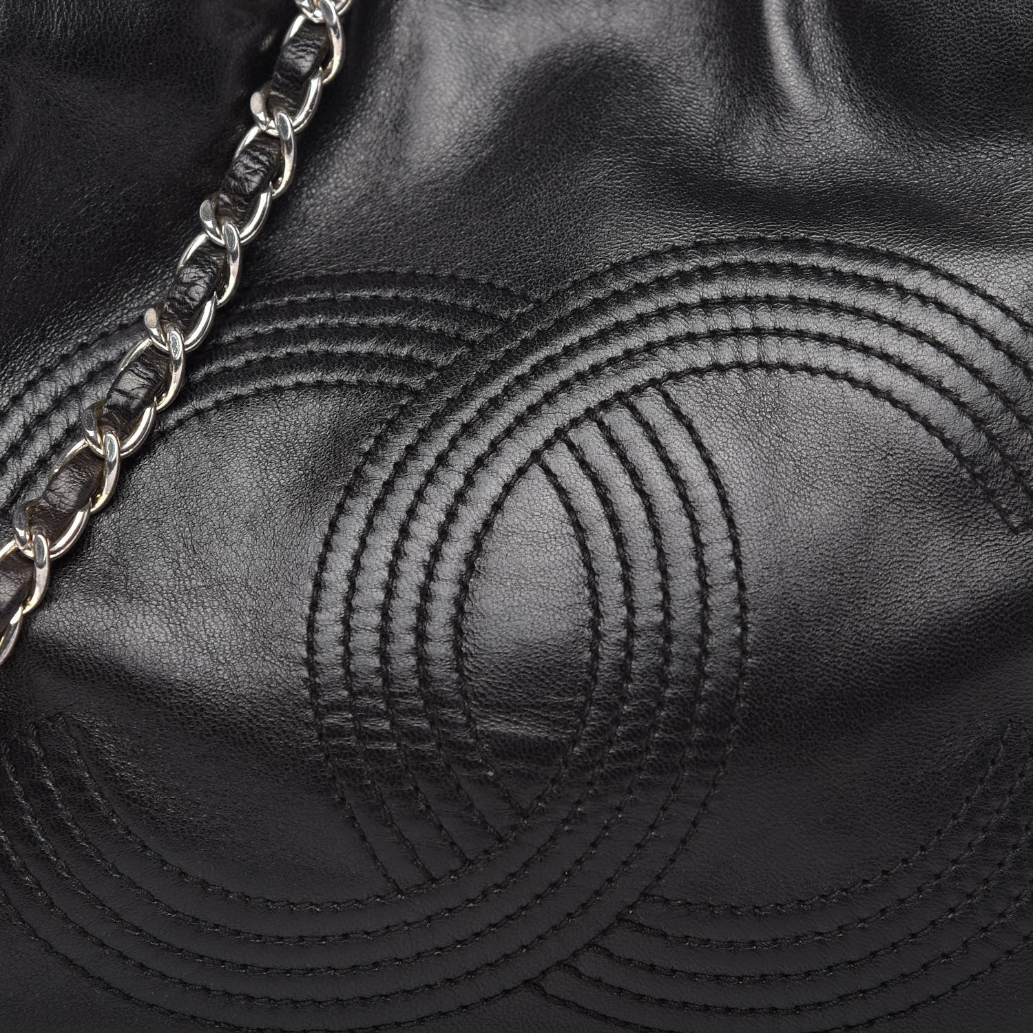 Chanel Lambskin CC Shoulder Bag Black 11 of 11