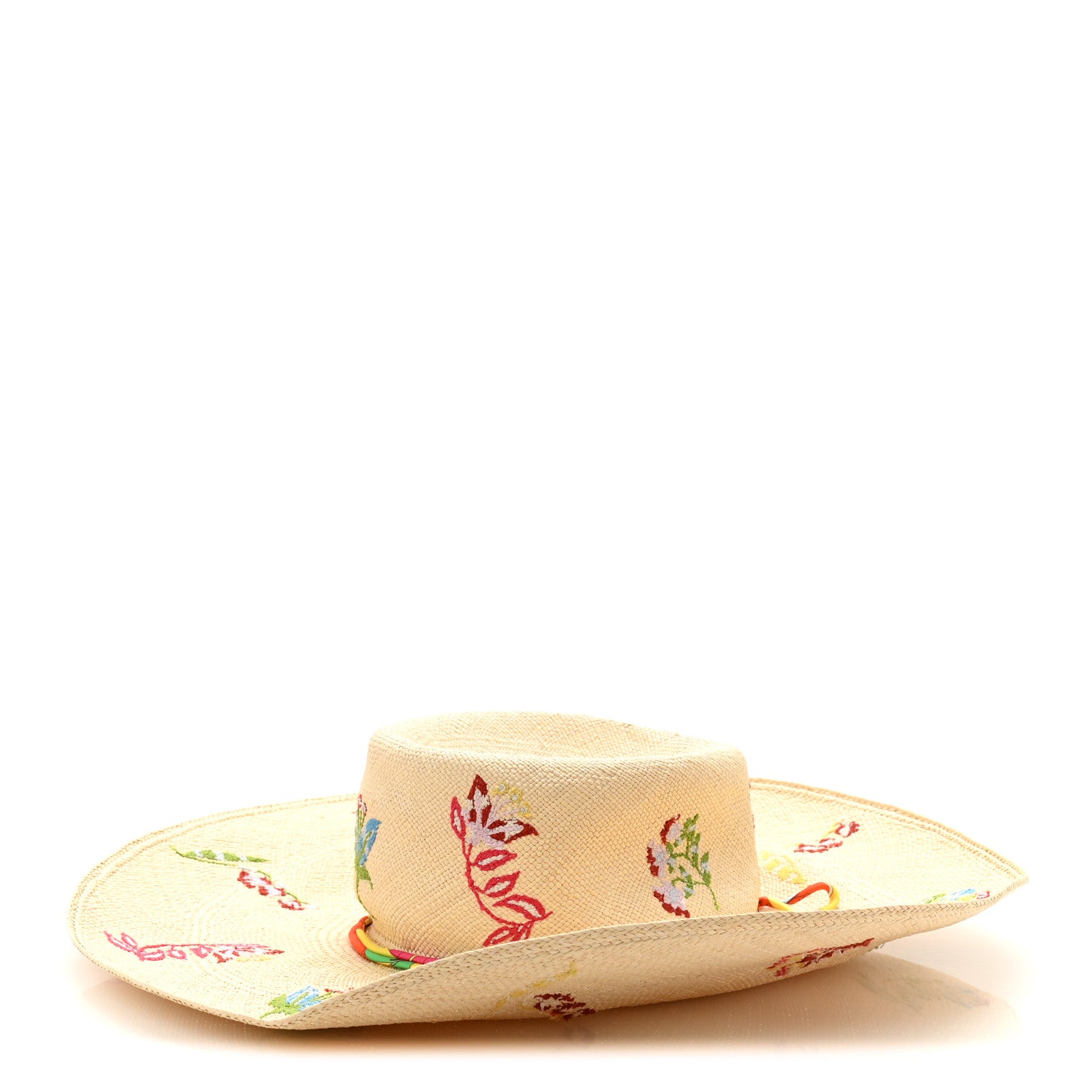 Hermes Straw Englantine Hat 56 Naturel Amazone Pop 1 of 10