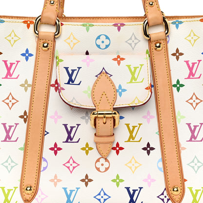 Louis Vuitton LOUIS VUITTON Monogram Multicolor Aurelia MM White 7 of 9