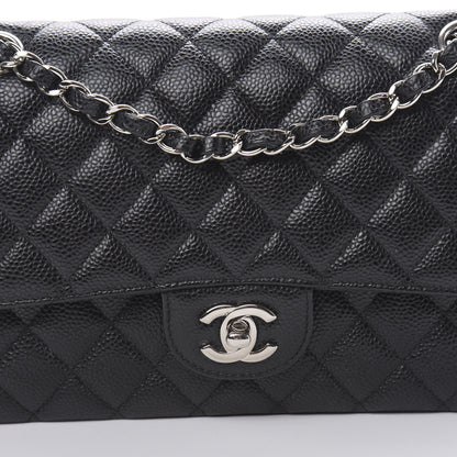 Chanel Caviar Quilted Medium Double Flap Black 8 of 10