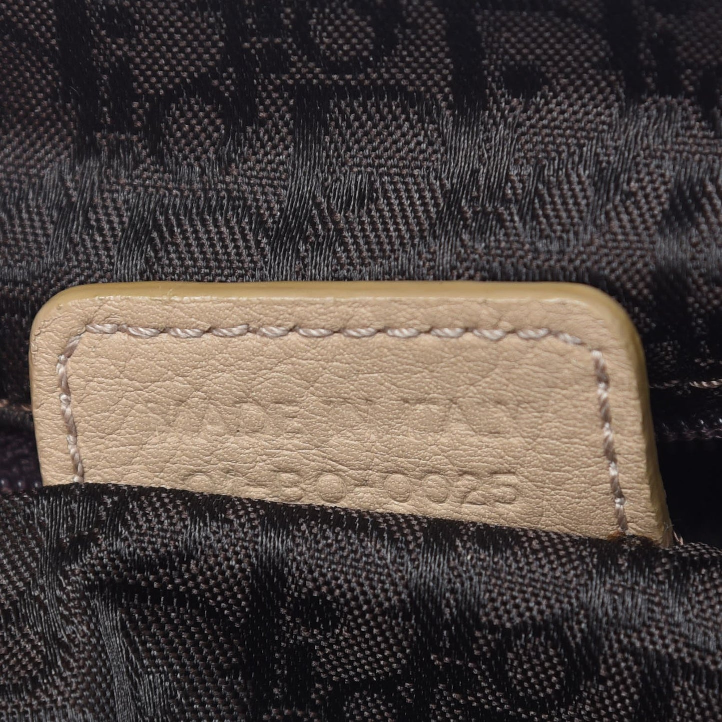Calfskin Cannage Handbag Camel