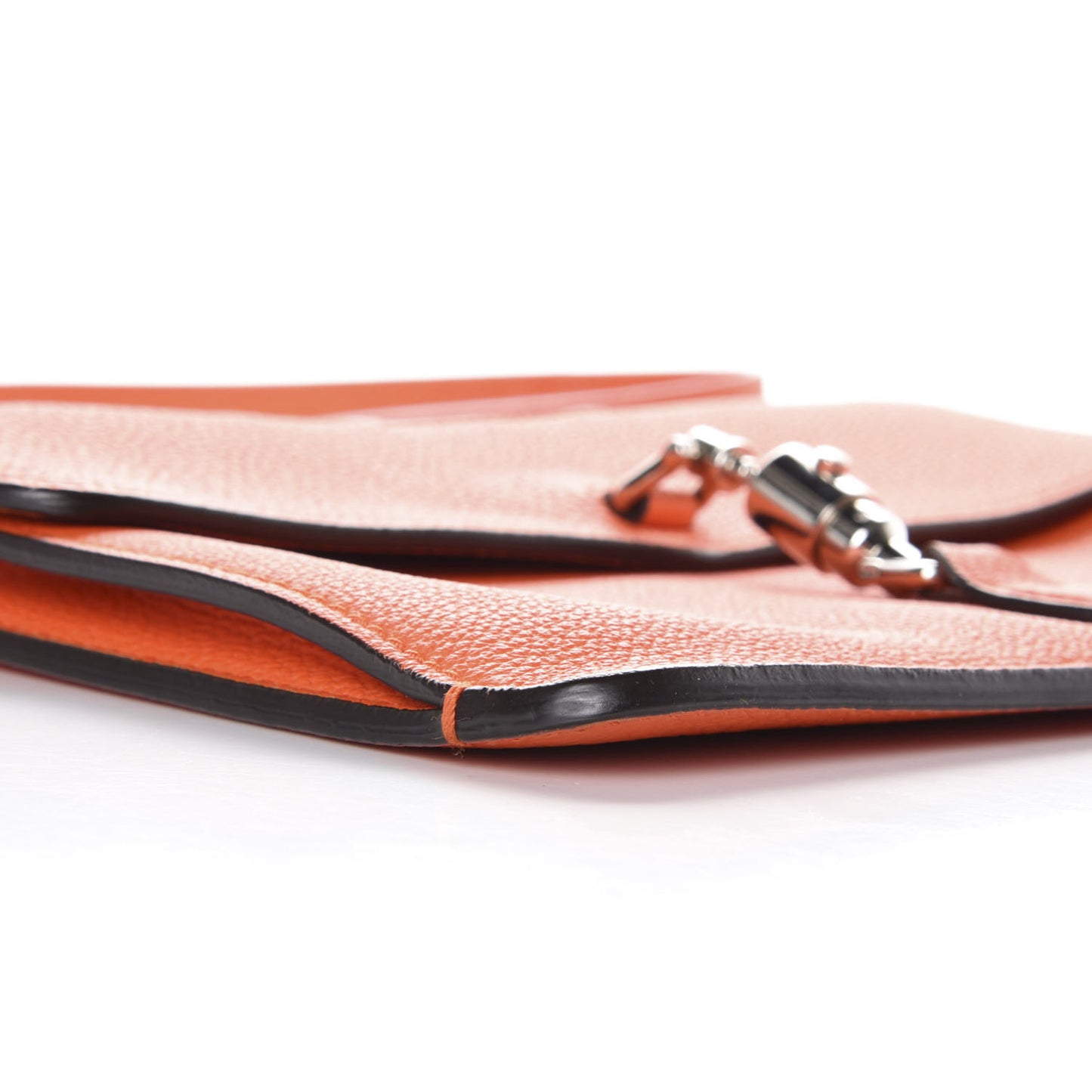 Grand Prix Calfskin Jackie Convertible Shoulder Bag Orange