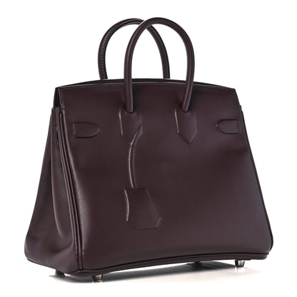 Hermes Swift Birkin Shadow 25 Rouge Sellier 3 of 27