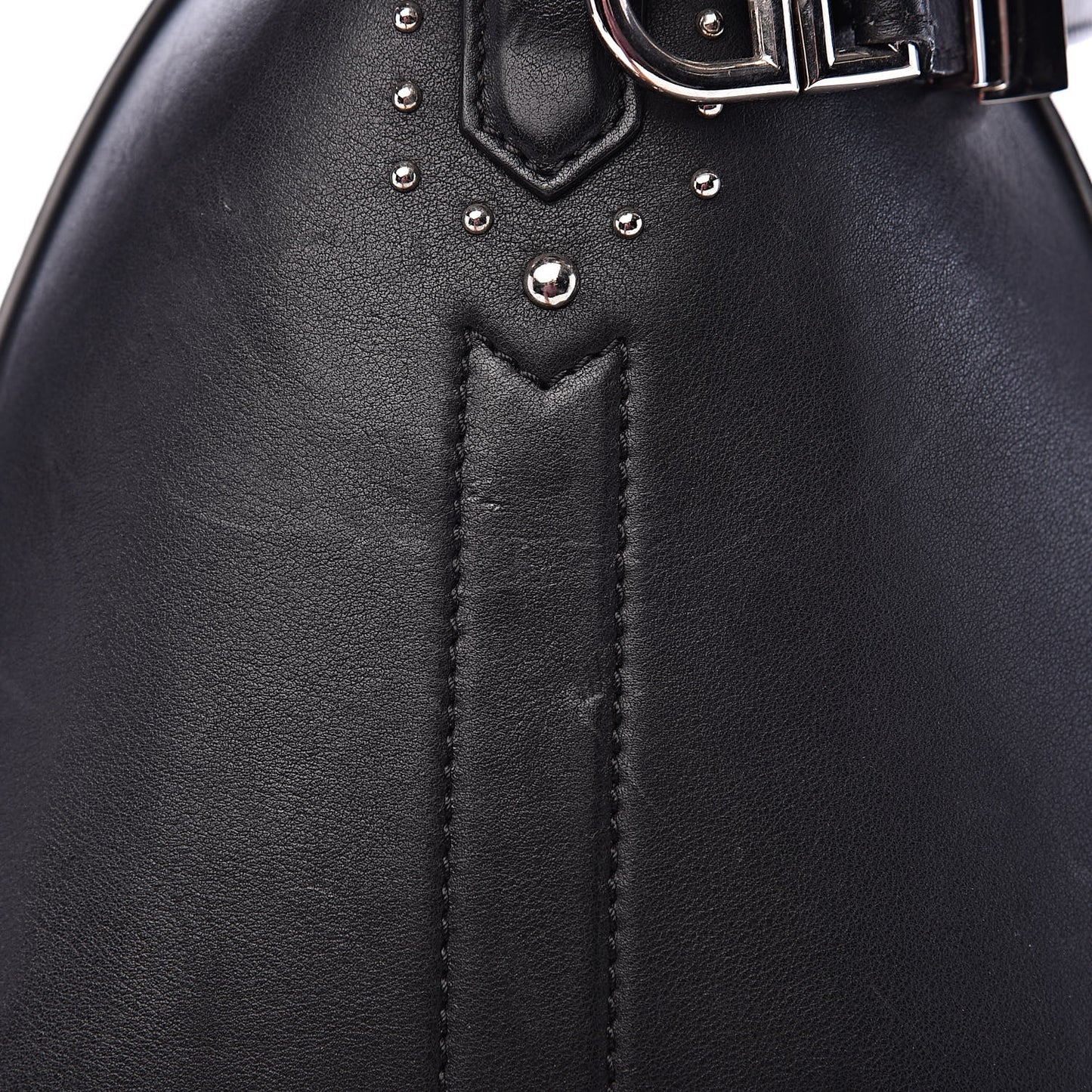 Calfskin Medium Studded Antigona Black