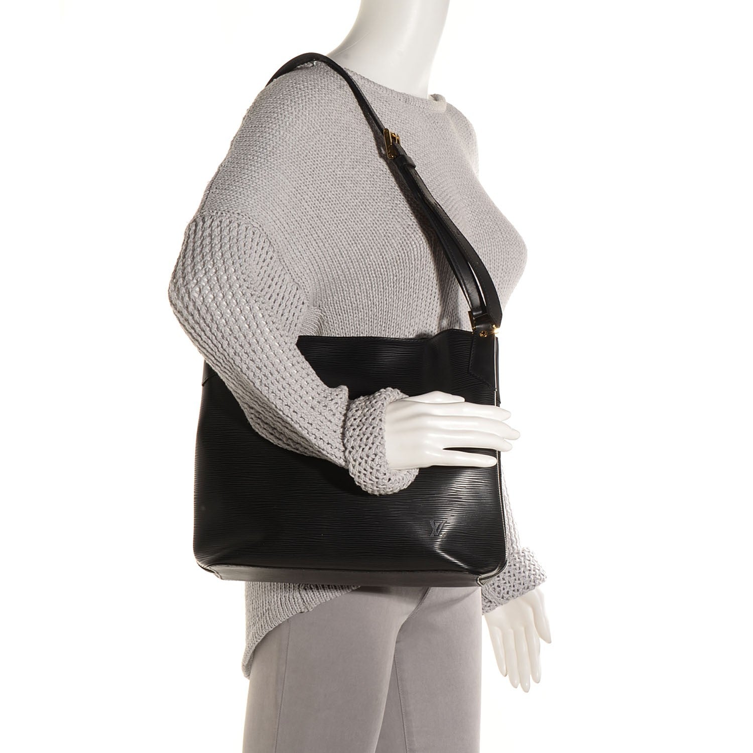 Louis Vuitton Epi Mandara MM Black 2 of 7