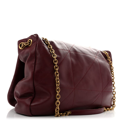 Saint Laurent Lambskin Matelasse Monogram Large Jamie 4.3 New Dark Bordeaux 3 of 13