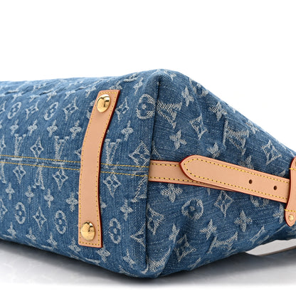 Louis Vuitton Monogram Denim CarryAll MM Blue 10 of 10