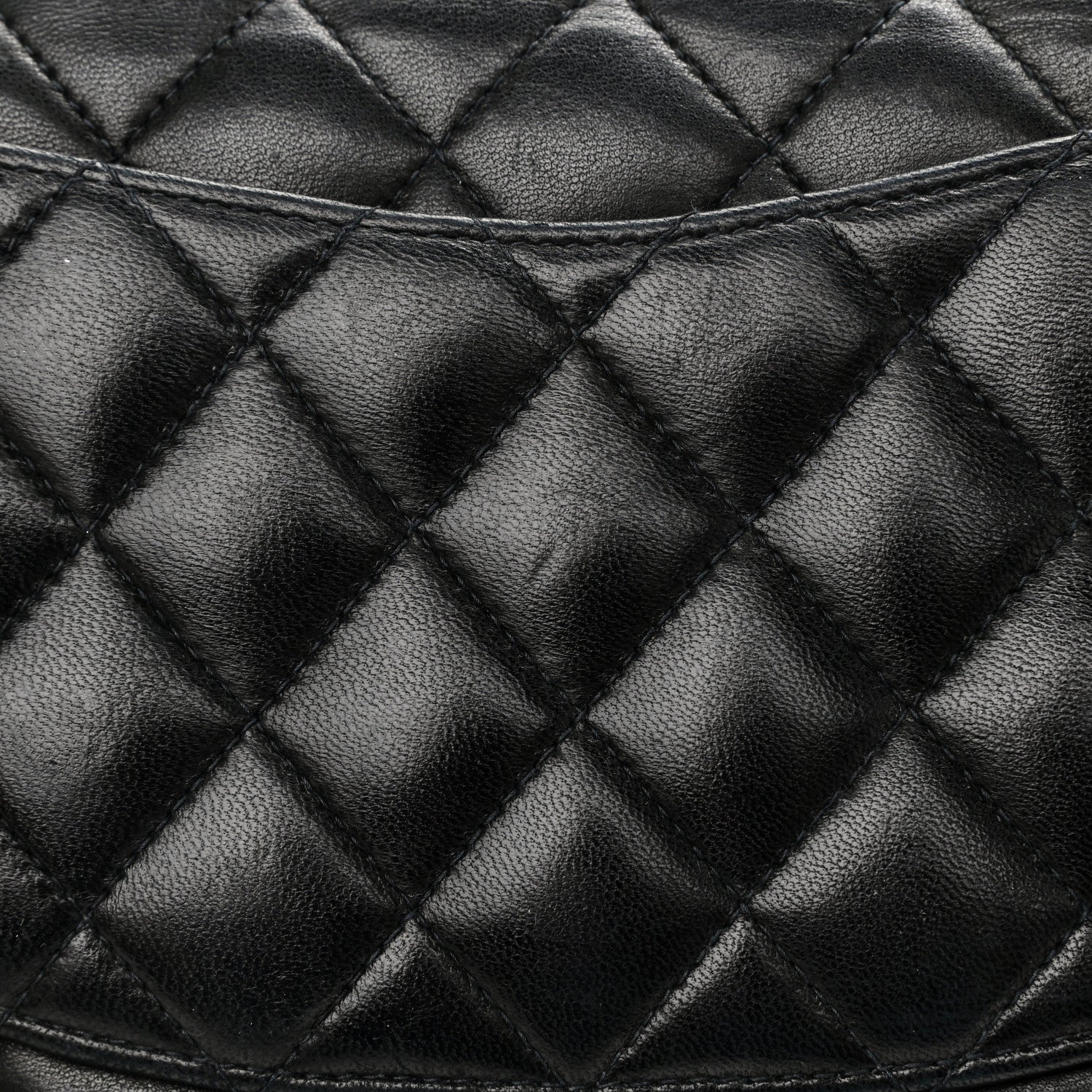 Chanel Lambskin Quilted Medium Double Flap Black 15 of 16