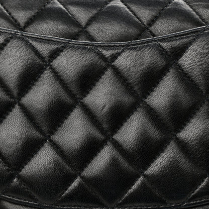 Chanel Lambskin Quilted Medium Double Flap Black 15 of 16