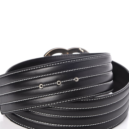 Chanel Calfskin Stitched CC Belt 85 34 Black 4 of 9