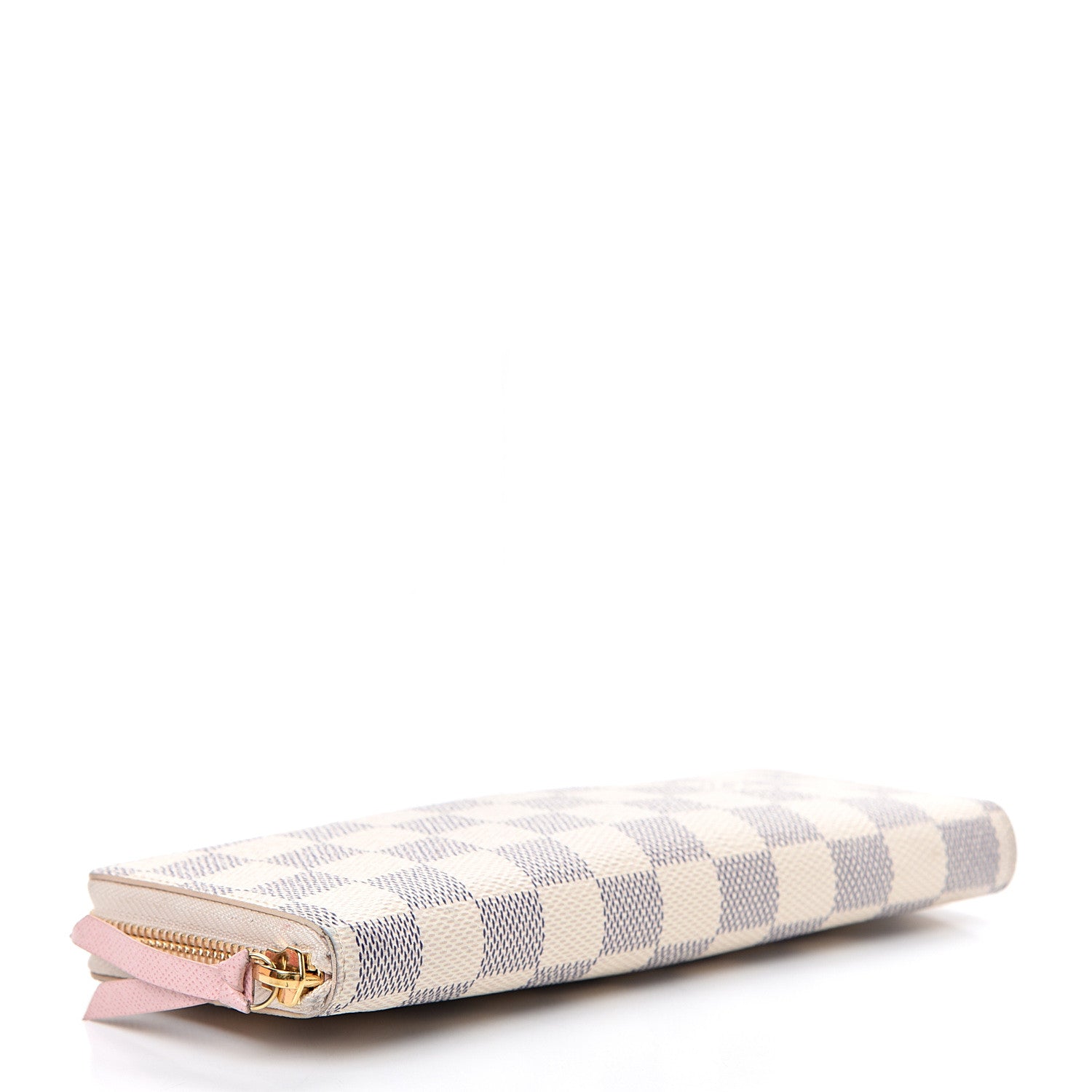 Louis Vuitton Damier Azur Clemence Wallet Rose Ballerine 3 of 10