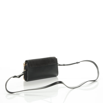 Chloe Suede Calfskin Mini Faye Shoulder Bag Black 3 of 6