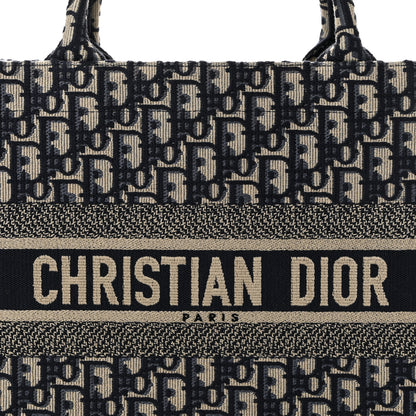Christian Dior Oblique Medium Book Tote Blue Multicolor 8 of 10