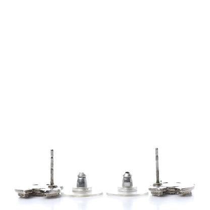 Chanel Crystal Mini CC Earrings Silver 3 of 3