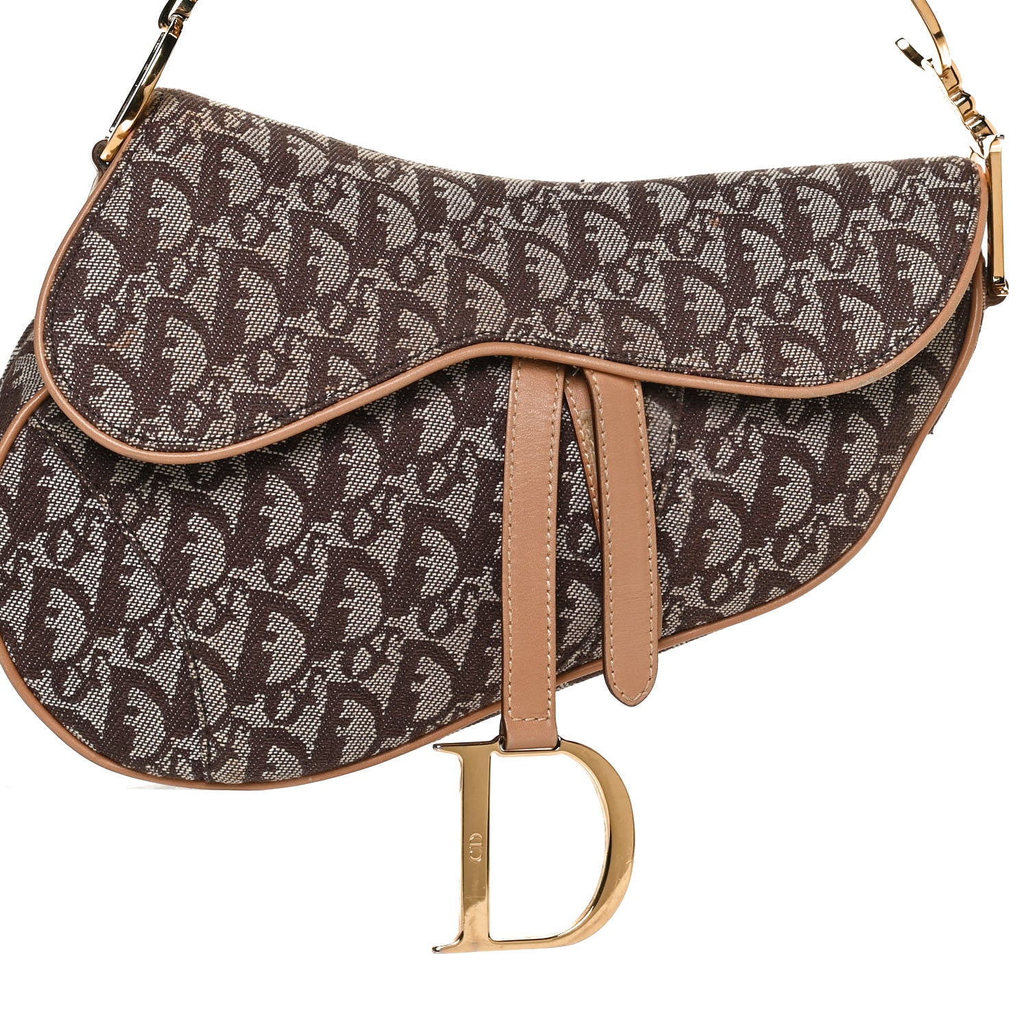 Christian Dior Monogram Saddle Bag Brown 8 of 10