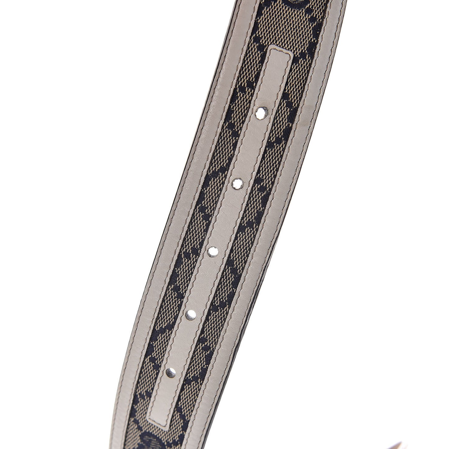 Monogram Cellarius Calfskin Interlocking G 40mm Belt Beige Blue Off White