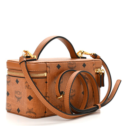 MCM Visetos Vanity Case Cognac 3 of 9