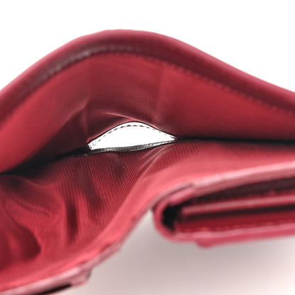 Gucci Calfskin Script Card Case Wallet Rosso Ancora Red 6 of 14
