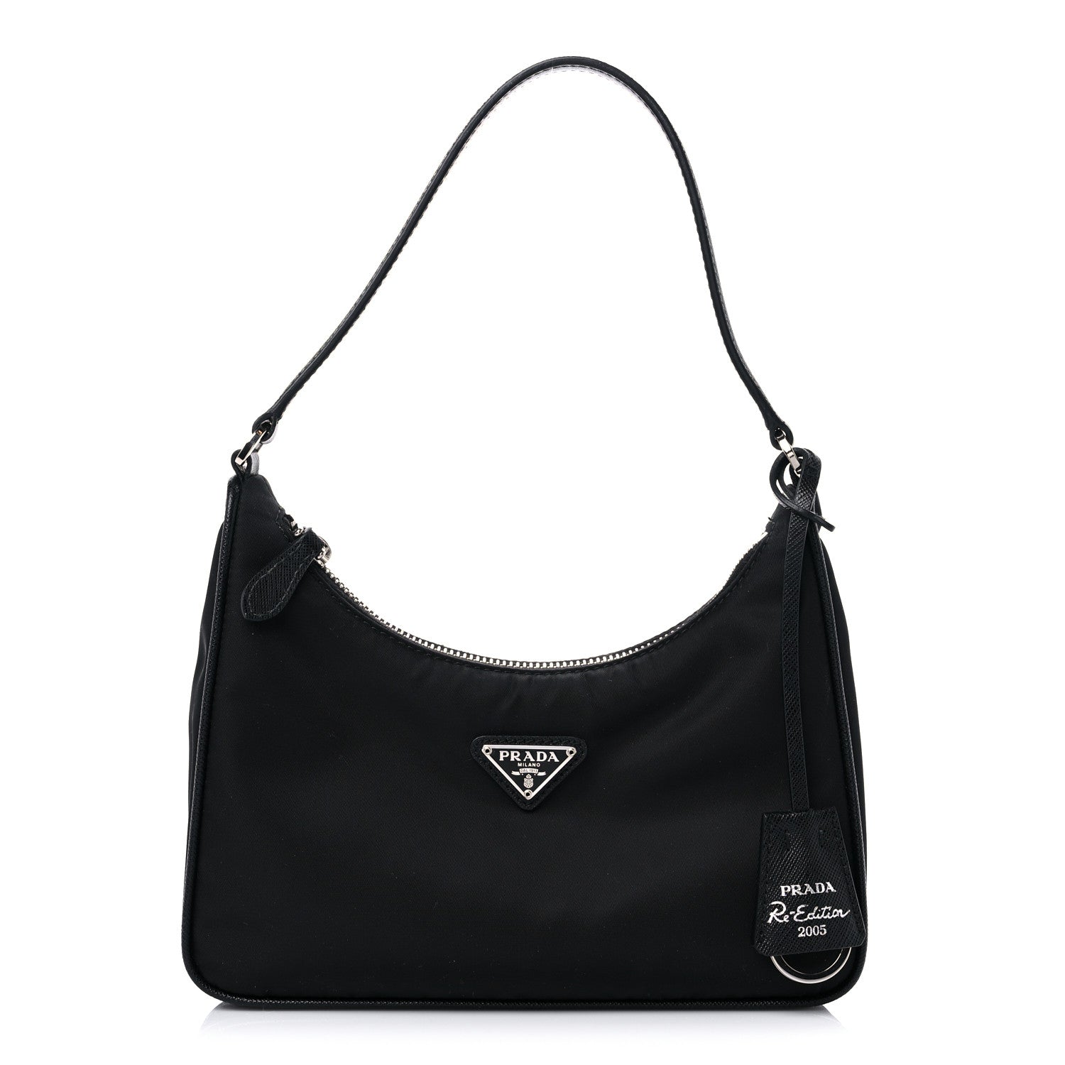 Prada Tessuto Nylon Saffiano Mini Re-Edition 2005 Bag Black 1 of 6