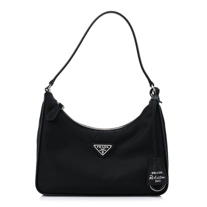 Prada Tessuto Nylon Saffiano Mini Re-Edition 2005 Bag Black 1 of 6