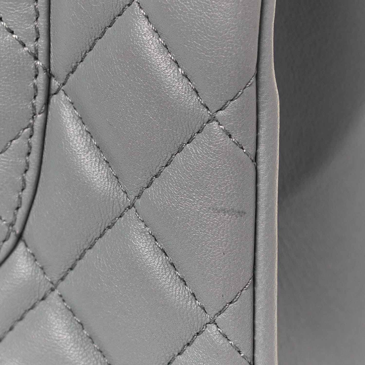 Chanel Lambskin Quilted Medium Mademoiselle Chic Flap Gris 14 of 16