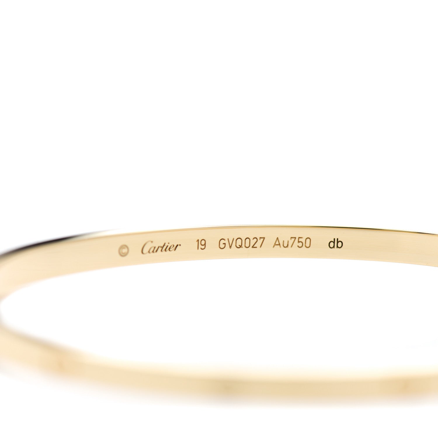 Cartier 18K Yellow Gold Small LOVE Bracelet 19 4 of 4